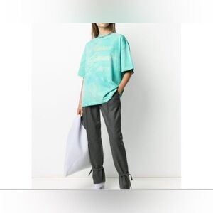 We11done reflective T-Shirt logo WE11DONE‎ T-Shirts Unisex Green S